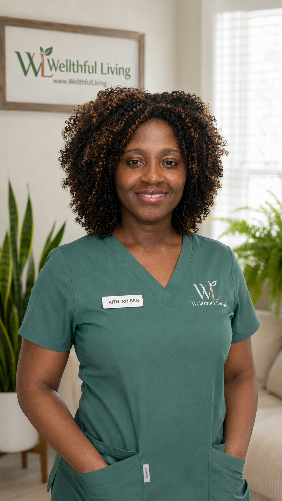 Faith Nkwonta, registered nurse and founder of Wellthful Living